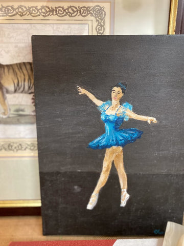Ballerina painting on canvas